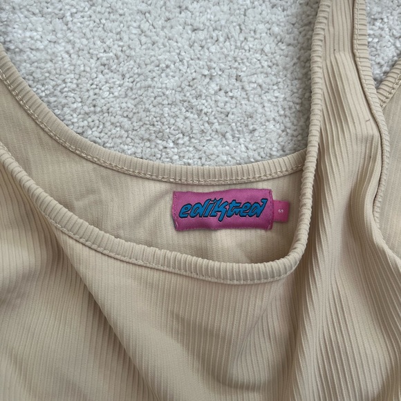 Edikted ribbed crop top cream - Picture 3 of 4